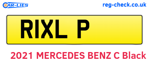 R1XLP are the vehicle registration plates.