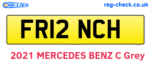 FR12NCH are the vehicle registration plates.