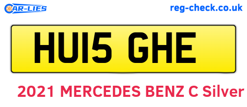 HU15GHE are the vehicle registration plates.