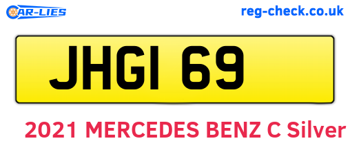 JHG169 are the vehicle registration plates.
