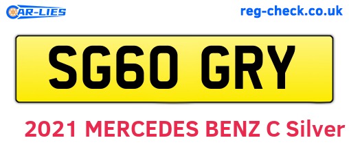 SG60GRY are the vehicle registration plates.