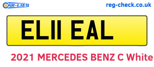 EL11EAL are the vehicle registration plates.
