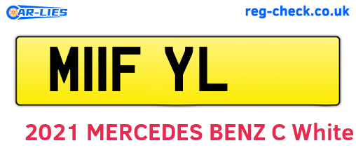 M11FYL are the vehicle registration plates.