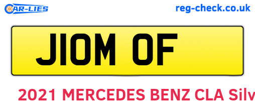 J10MOF are the vehicle registration plates.