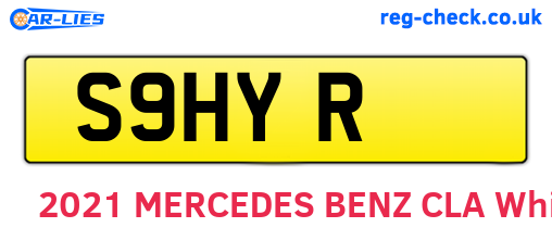 S9HYR are the vehicle registration plates.