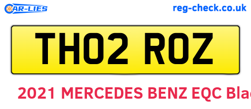 TH02ROZ are the vehicle registration plates.