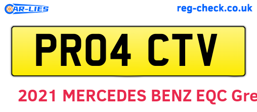 PR04CTV are the vehicle registration plates.