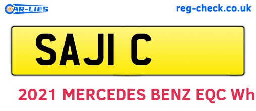 SAJ1C are the vehicle registration plates.