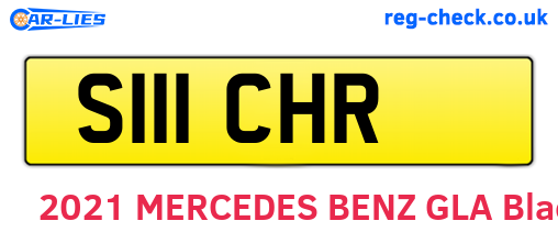 S111CHR are the vehicle registration plates.