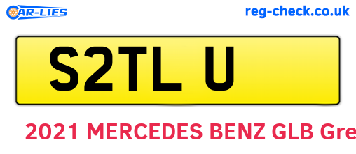 S2TLU are the vehicle registration plates.