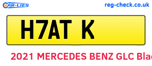H7ATK are the vehicle registration plates.
