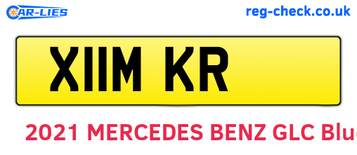 X11MKR are the vehicle registration plates.