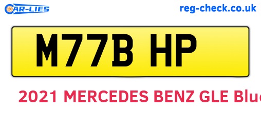 M77BHP are the vehicle registration plates.