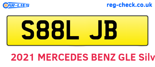 S88LJB are the vehicle registration plates.