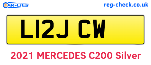 L12JCW are the vehicle registration plates.