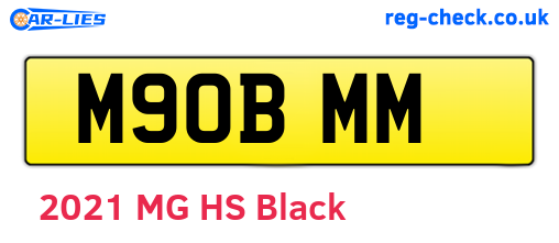 M90BMM are the vehicle registration plates.