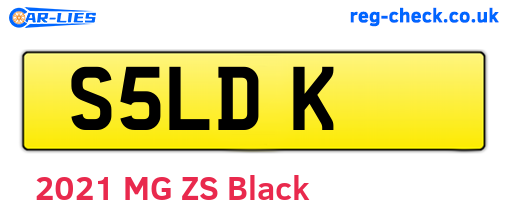 S5LDK are the vehicle registration plates.