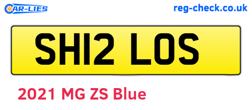 SH12LOS are the vehicle registration plates.