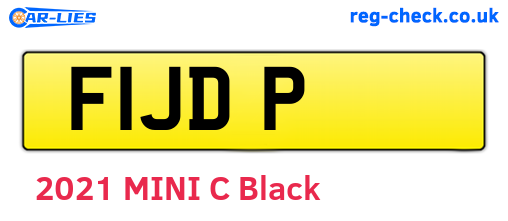 F1JDP are the vehicle registration plates.