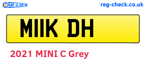 M11KDH are the vehicle registration plates.