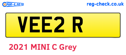 VEE2R are the vehicle registration plates.