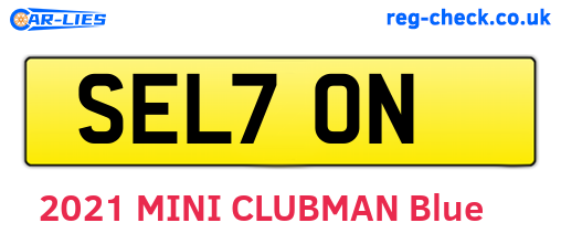 SEL70N are the vehicle registration plates.
