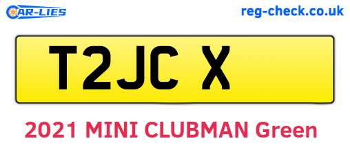 T2JCX are the vehicle registration plates.