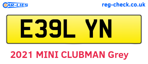 E39LYN are the vehicle registration plates.