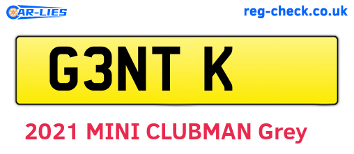 G3NTK are the vehicle registration plates.