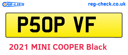 P50PVF are the vehicle registration plates.