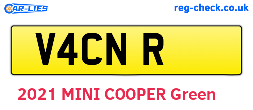 V4CNR are the vehicle registration plates.