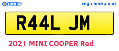 R44LJM are the vehicle registration plates.