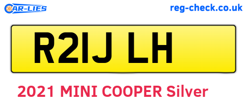 R21JLH are the vehicle registration plates.
