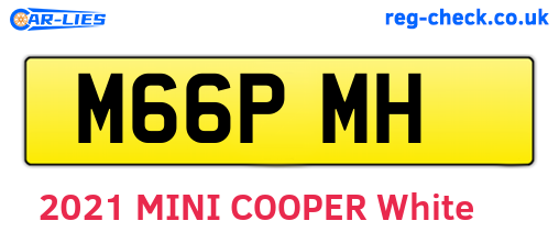 M66PMH are the vehicle registration plates.
