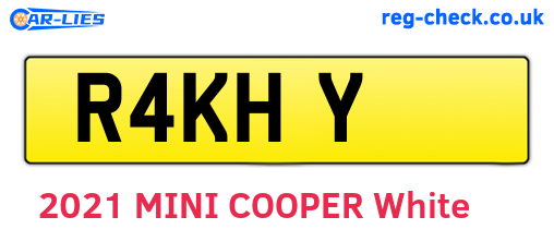 R4KHY are the vehicle registration plates.
