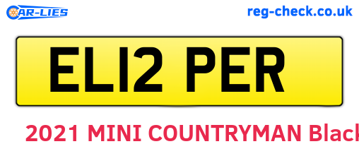 EL12PER are the vehicle registration plates.