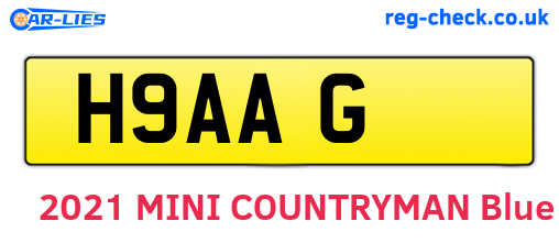 H9AAG are the vehicle registration plates.