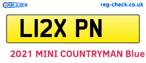 L12XPN are the vehicle registration plates.