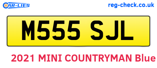 M555SJL are the vehicle registration plates.