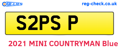 S2PSP are the vehicle registration plates.