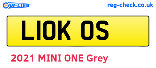 L10KOS are the vehicle registration plates.