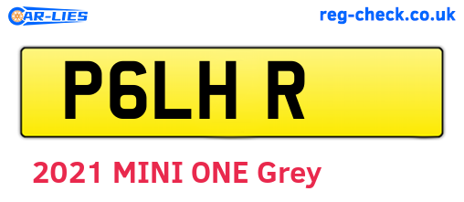 P6LHR are the vehicle registration plates.
