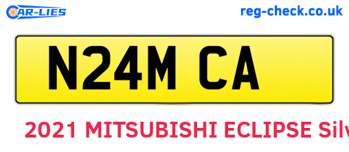 N24MCA are the vehicle registration plates.