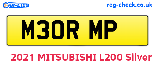 M30RMP are the vehicle registration plates.