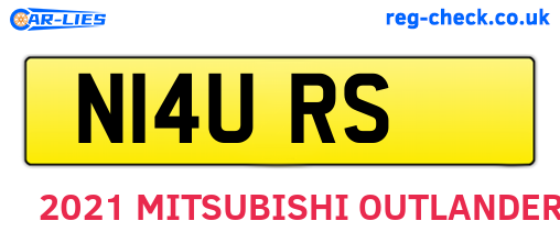 N14URS are the vehicle registration plates.