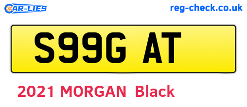 S99GAT are the vehicle registration plates.