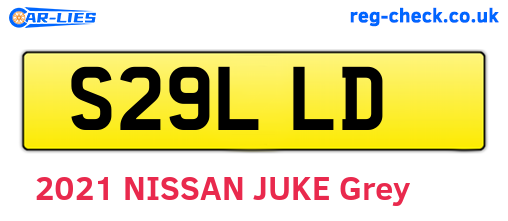 S29LLD are the vehicle registration plates.