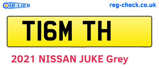 T16MTH are the vehicle registration plates.