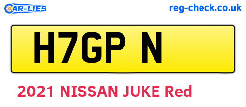 H7GPN are the vehicle registration plates.