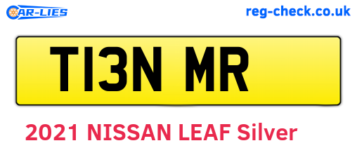 T13NMR are the vehicle registration plates.